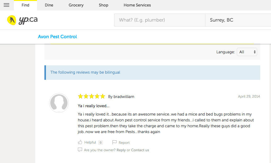 Yellow Pages review